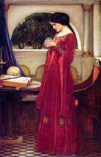 John William Waterhouse The Crystal Ball